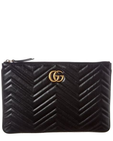 gucci gg marmont leather pouch